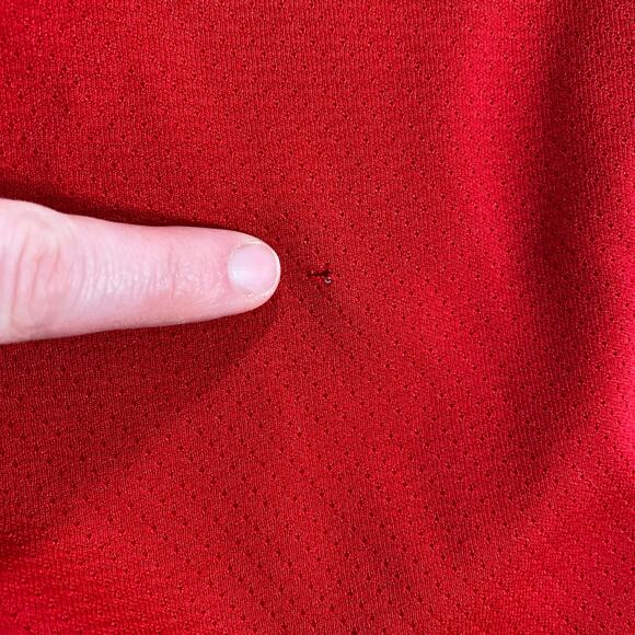 Chiefs XL Logo 7 89 Rison Jersey Red White Short Sleeve Top Shirt Team Vintage - Picture 12 of 13